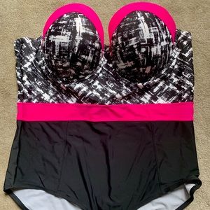 Torrid Strapless One Piece Swimsuit